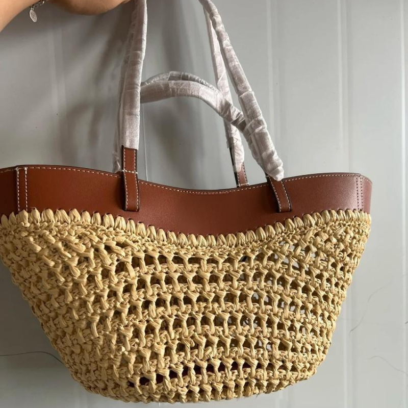 Luxury Bags For Travel - Luxury Raffia Straw Tote Bag,French Style