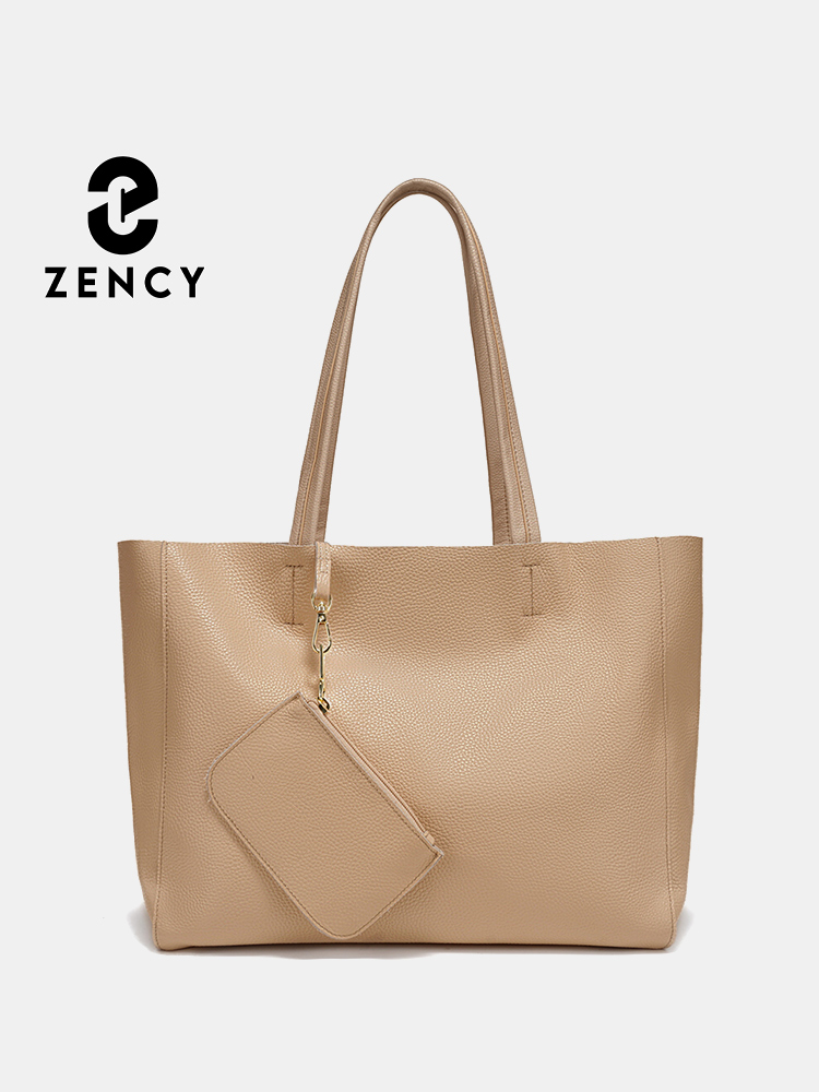 Luxury Bags For Travel - Zency Genuine Leather Large Tote Bags
