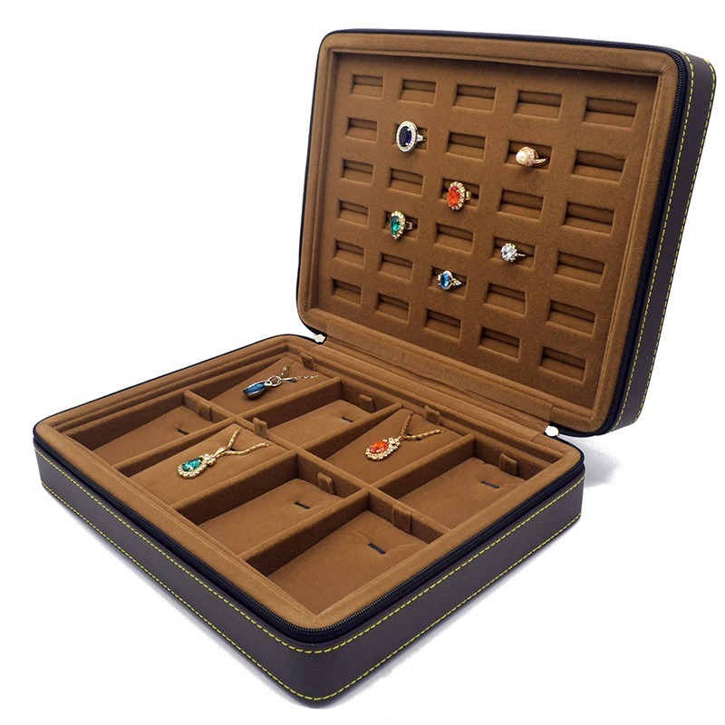 Leather Ring Storage Box Luxur - Luxury Bags List review and price