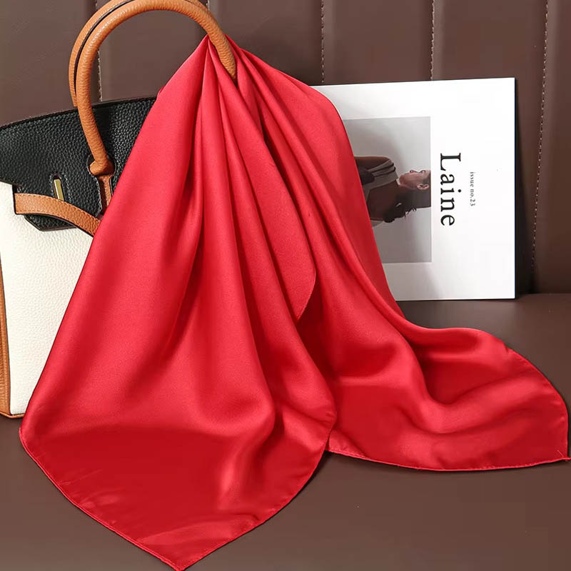 Luxury Solid Color Silk Square - Luxury Bags China review and price