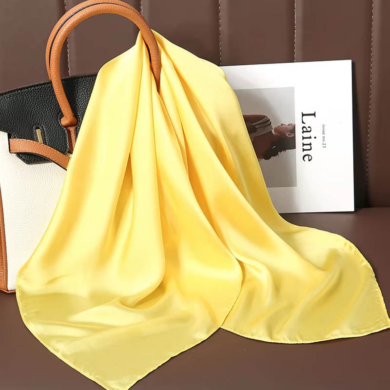 Luxury Solid Color Silk Square - Luxury Bags China review and price