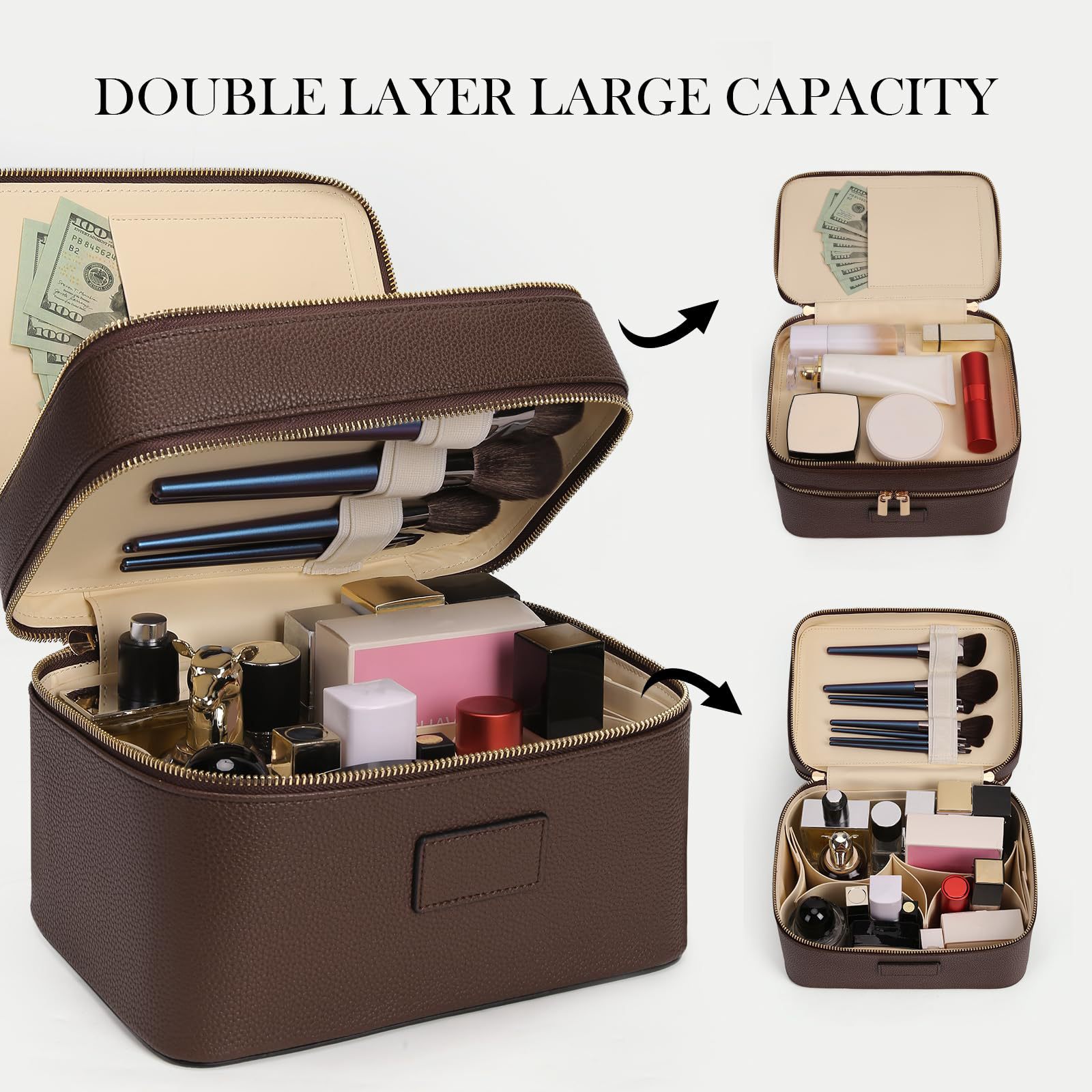 Large Capacity Double-layer Lu - Luxury Bags For Travel review and price