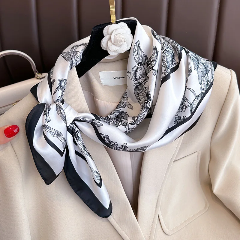 70*70cm Luxury Floral Print Si - Luxury Bags China review and price