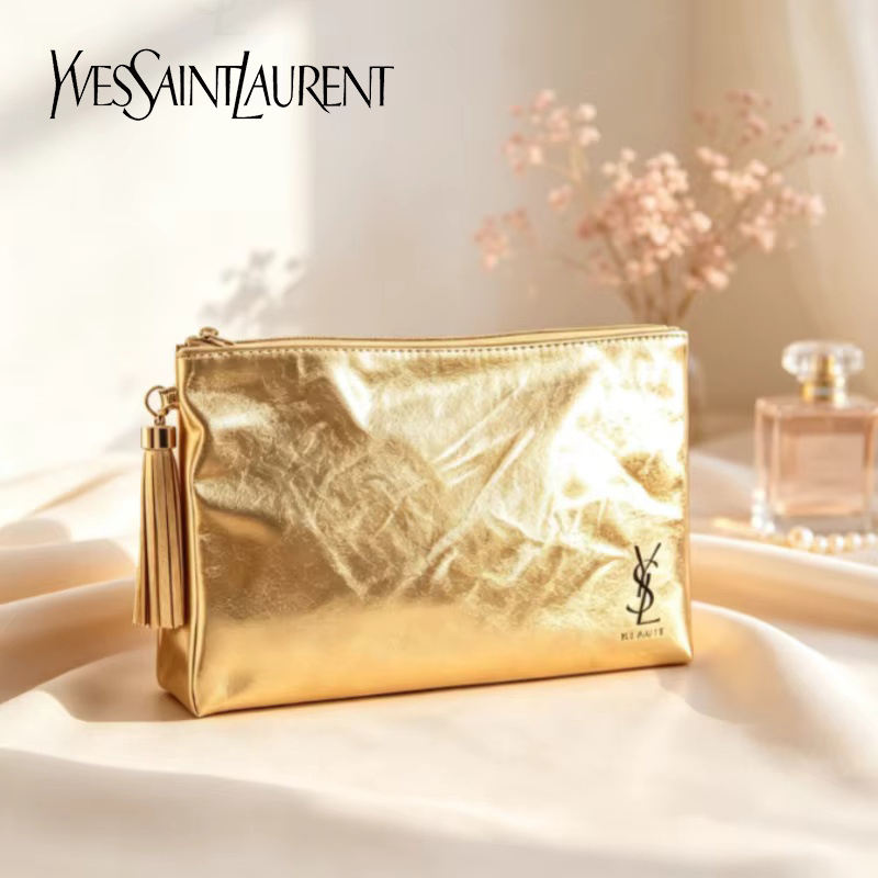 YSL Golden Cosmetic Bag, Porta - Luxury Bags For Travel review and price